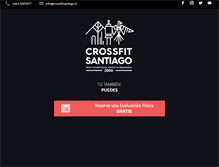 Tablet Screenshot of crossfitsantiago.com